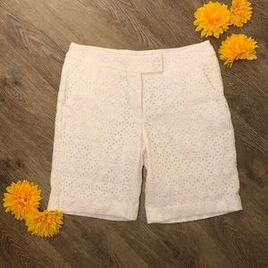 Saint Tropez West White Lace Shorts